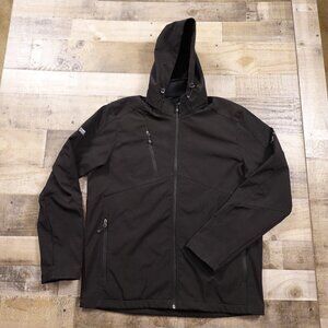Eddie Bauer Softshell Hooded Jacket Men’s Large Black